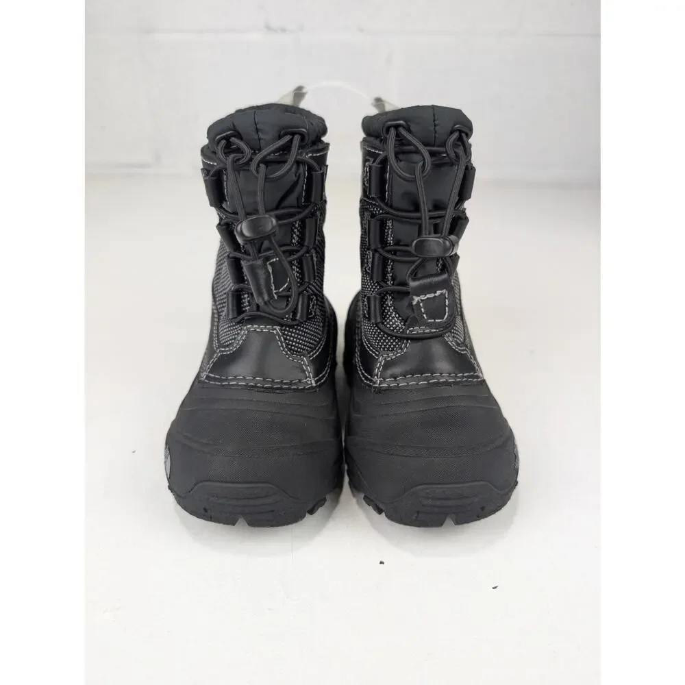 The North Face Youth 10 Alpenglow IV Black Snow Boots